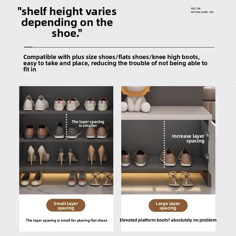 Домашний шкаф для обуви Входная дверь для гостиной, бытовой светильник, роскошный экран, входной шкаф для обуви, встроенный винный шкаф для хранения