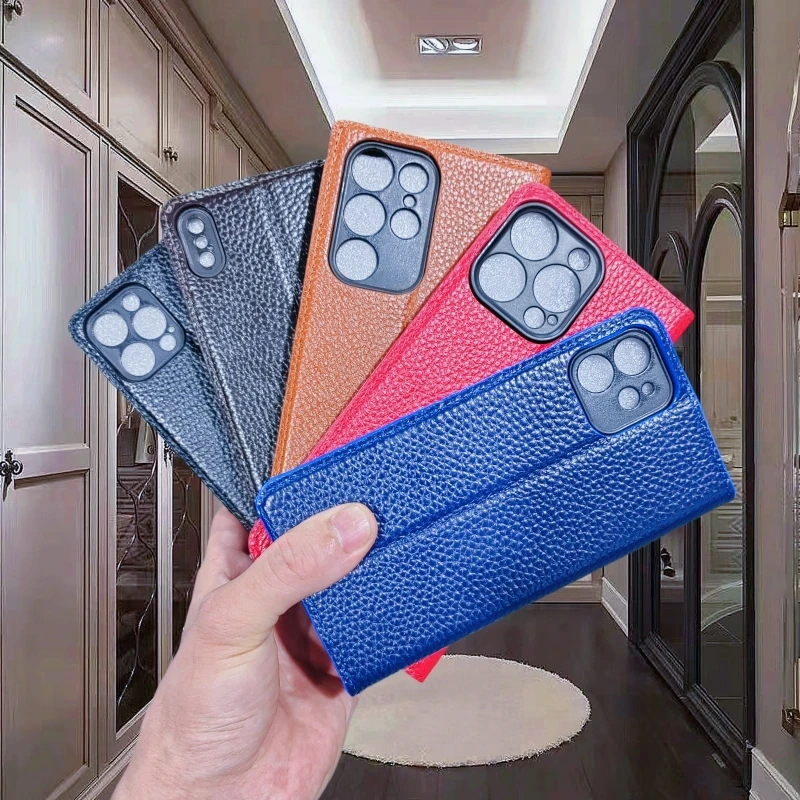

Litchi Patterned Phone Case For OPPO A1 A1X A2 A2X A3 A3X A5 Pro A20 A40 A40M A60 A80 4G 5G Flip Book Cover Wallet