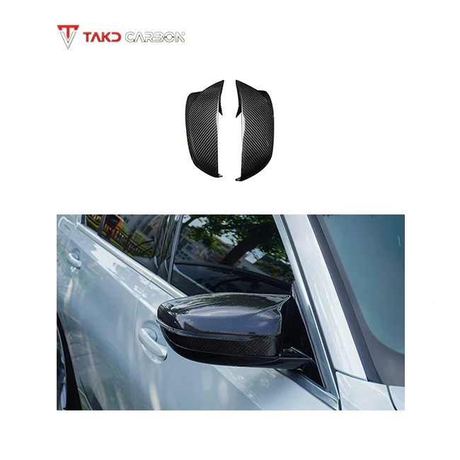 

Neat and Clear Surface Texture Dry Carbon Fiber Side Mirror Housing for bmws 5 Series G30 2021-UP