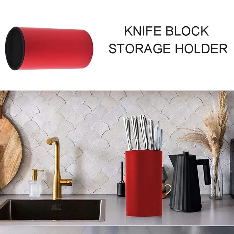 Universal Knife Block Storage Holder, Faca bloco sem facas, lâmina de proteção, Space Saver