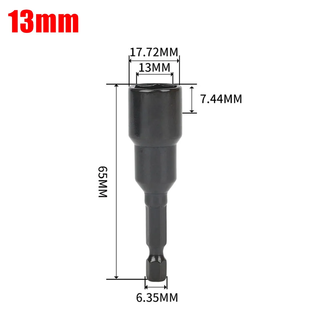 Tournevis à écrou magnétique, embout à douille, adaptateur de pilote à tige hexagonale, tournevis électrique enveloppé, outils à main à tête creuse, 1PC