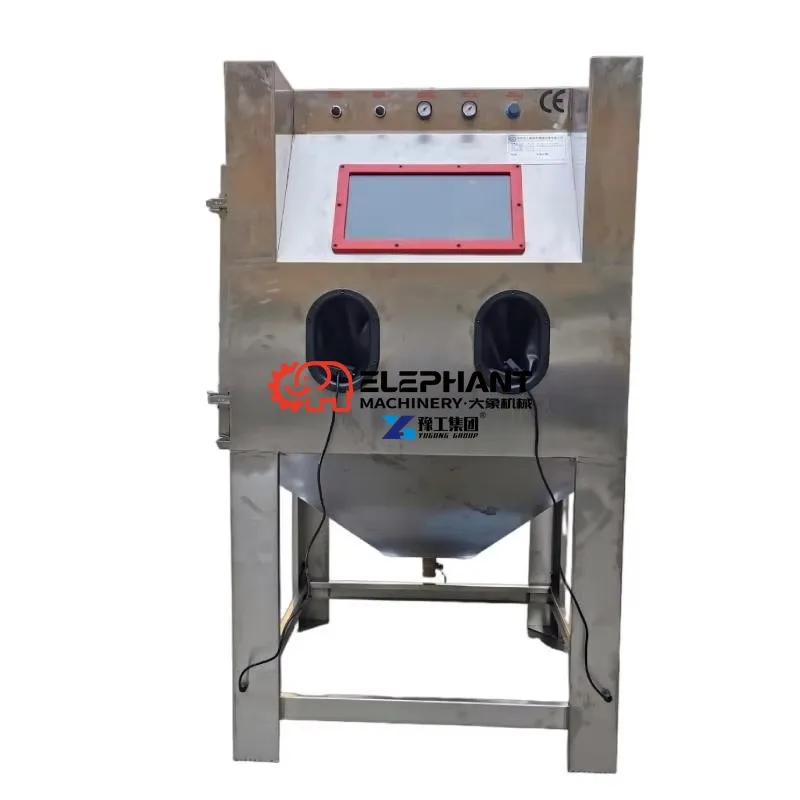Precision Vapour Honing Machine Water Sandblasting Cabinet Pump Engine Motor for Metal Surface Cleaning Manual Operation Ultra
