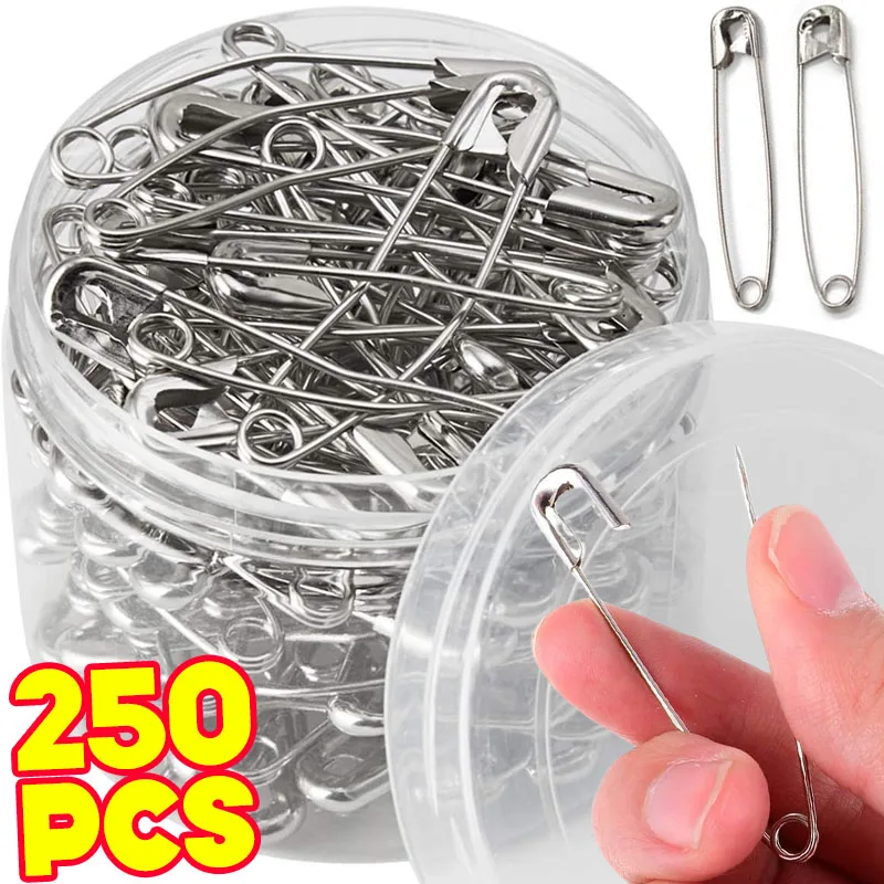 Épingles de sécurité en acier inoxydable, 250 pièces, pour marquage de positionnement des vêtements et accessoires de fabrication de bijoux, outil