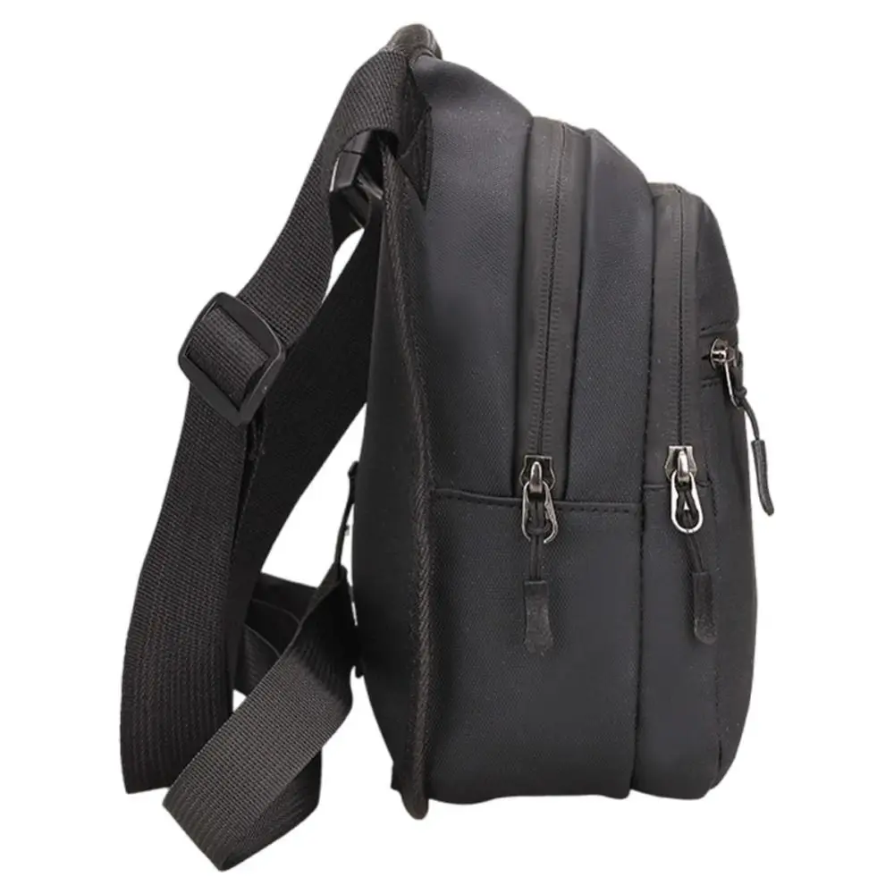 Large Capacity Cycling Drop Leg Bag PU Leather Zipper Multi-Function Fanny Pack Adjustable Breathable Travel Chest Bag Cycling