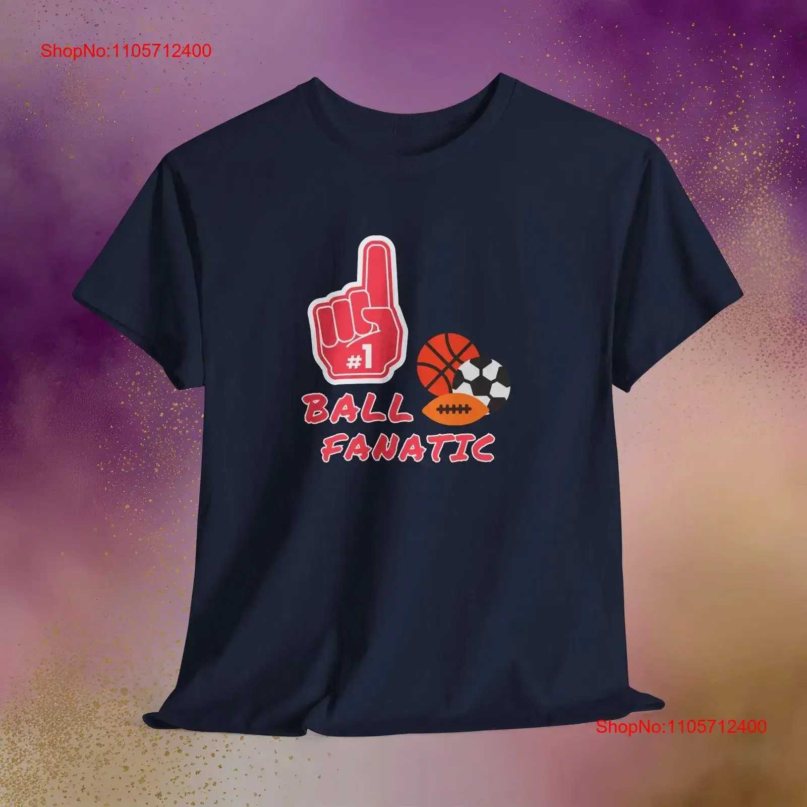 Ball Fanatic T Shirt Funny Sport Lover Birthday Dad Heavy Cotton Top Sports Fan Present for Lovers vintage Washed fashion
