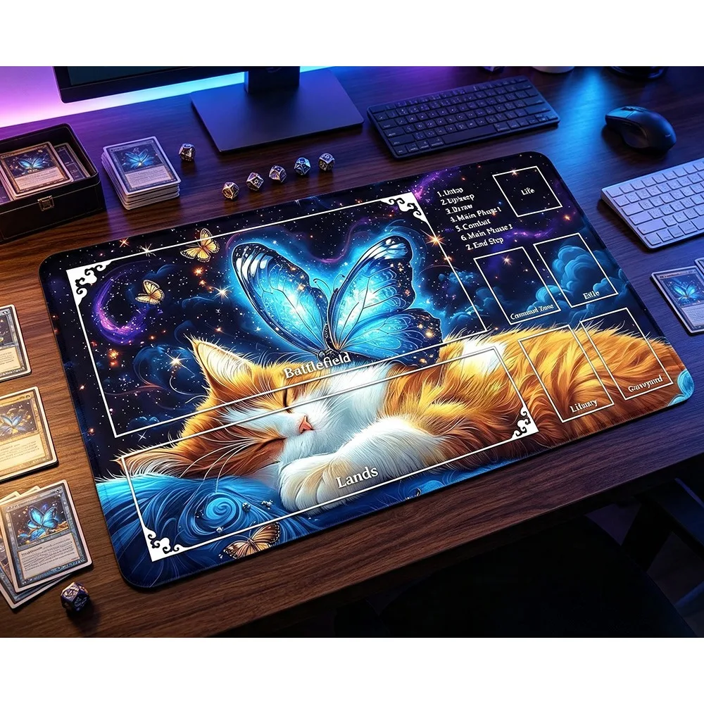 Sky Sacred Character Art PlayMat Durable Office Deskpad Parties Gathering Card GameMat  Non-slip Keyboard PC Gaming Mouse Pad