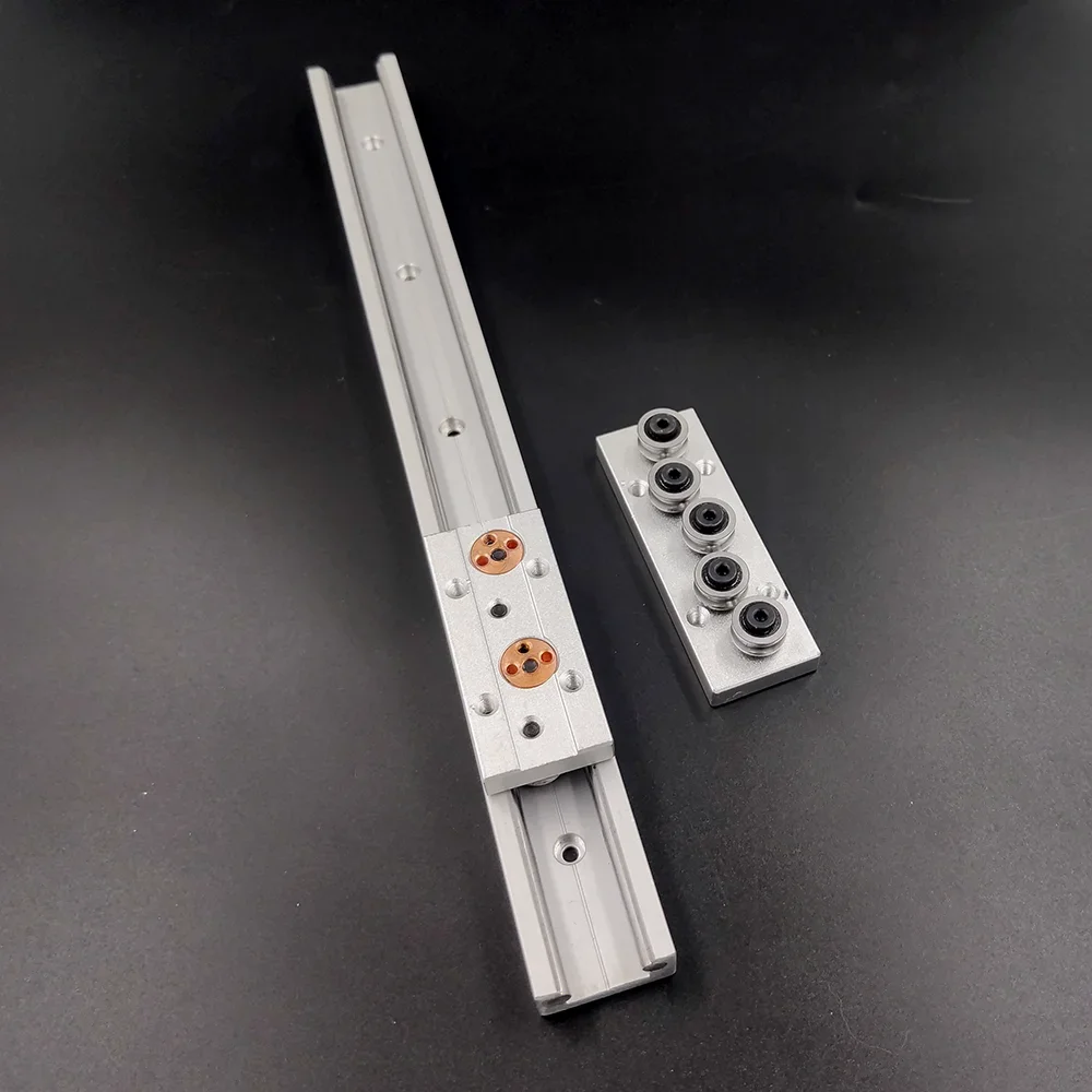 Built-in dual-axis Linear Guide 28mm SGR10 Roller Slide 1 set: 1 SGB10 block and 1 SGR10 guide Length 500 600 Woodworking Slide