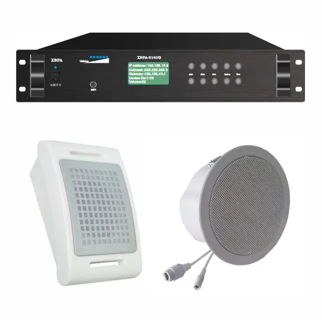 Professional audio video public address system Power Amplifier and  ceiling speaker  equipment