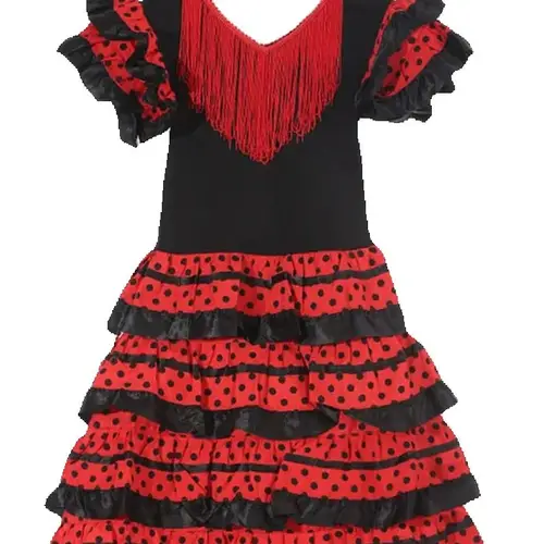 Imagen 2 del producto 1 unids/lote vestido de baile tradicional español para niñas vestido clásico de Festival de la toro del Flamengo