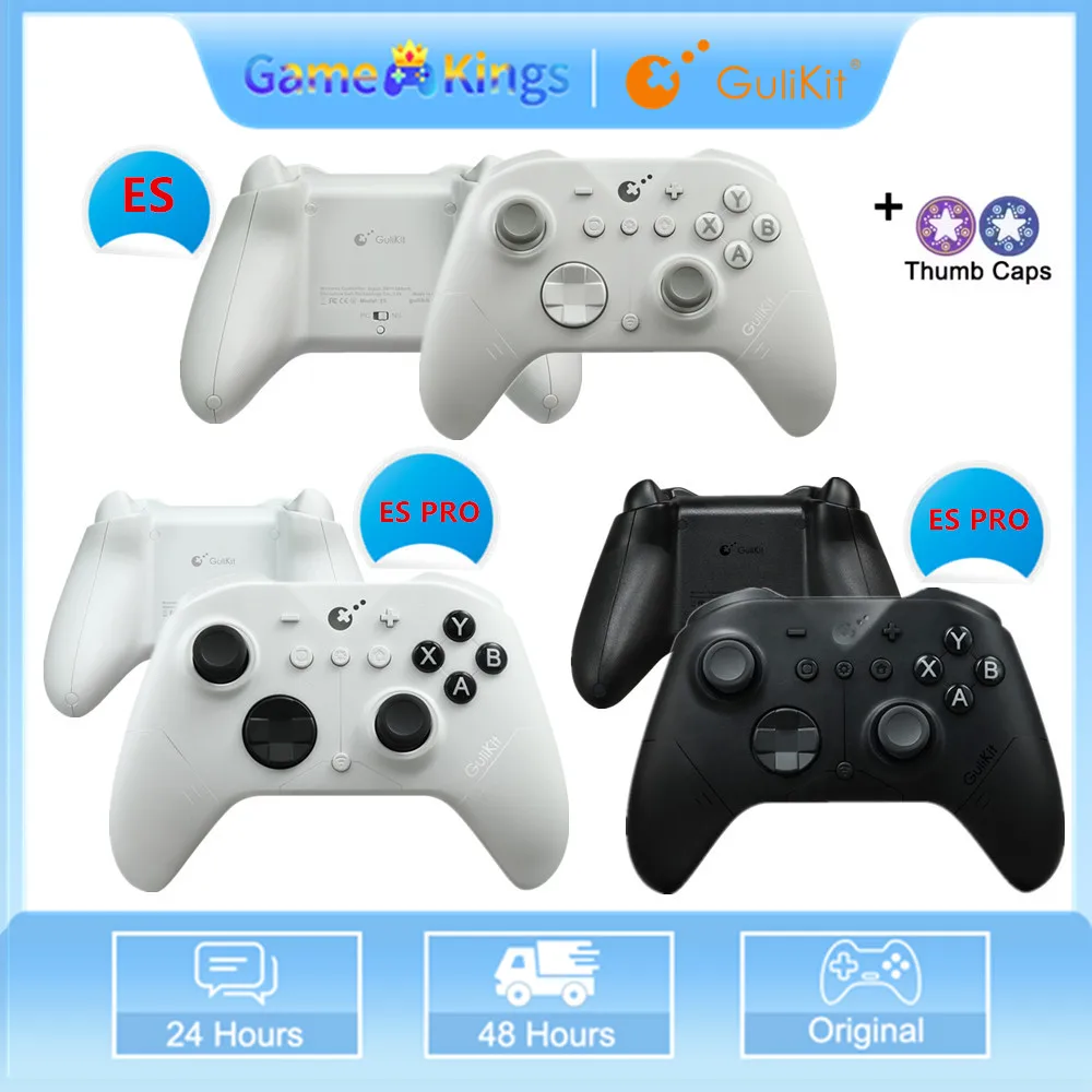 

Gulikit ES/ES PRO Wireless Controller For Nintendo switch 2 ,Bluetooth,for Windows, Android ,iOs Game Accessories，BLACK/white