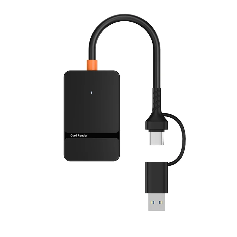 USB C 8-in-1 card reader Support S SD/TF/CF/MS card read and write read U disk