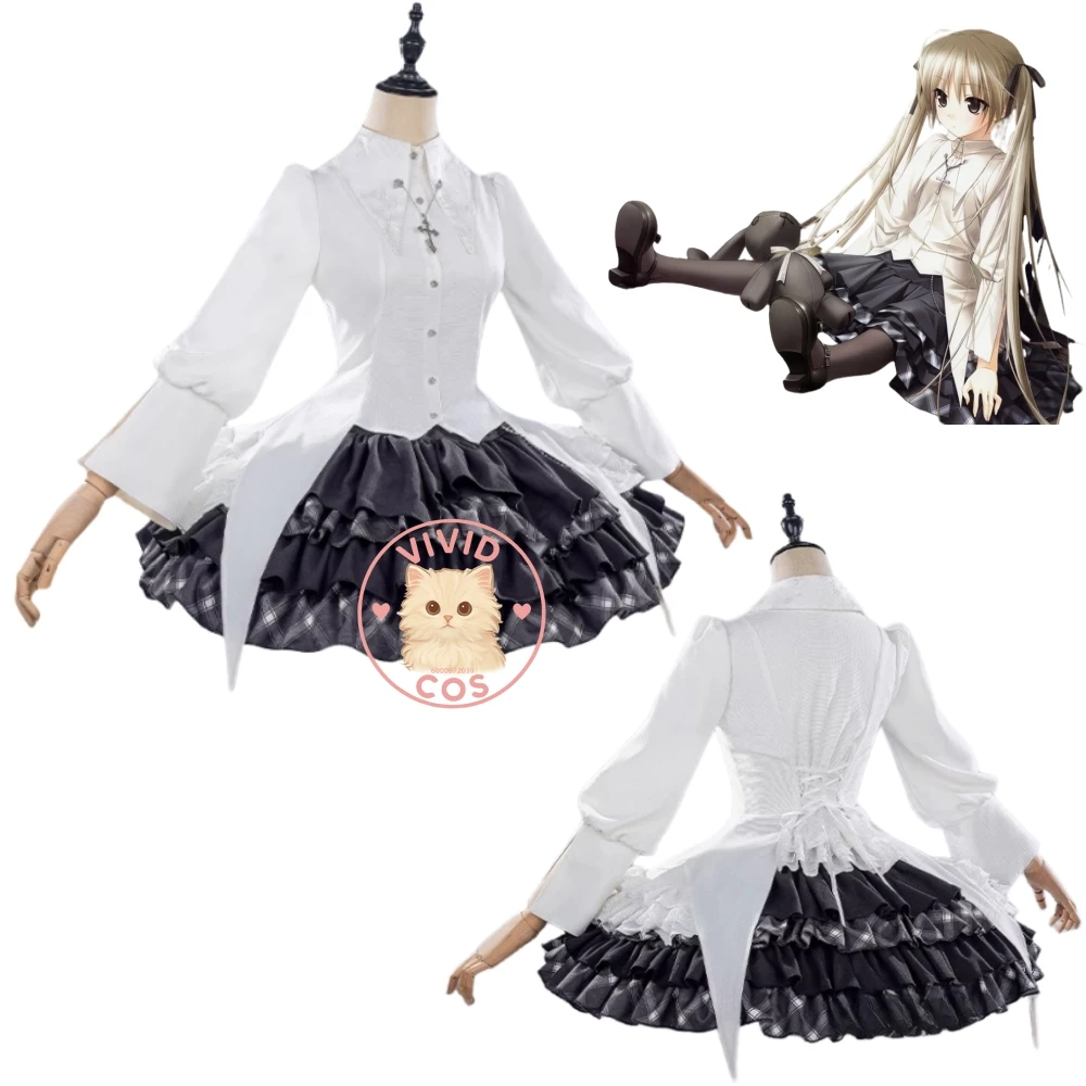 

Game Yosuga No Sora Cosplay Costume Anime Kasugano Sora Role Playing Cute Uniform Dress for Women Adult ComicCon Party Halloween