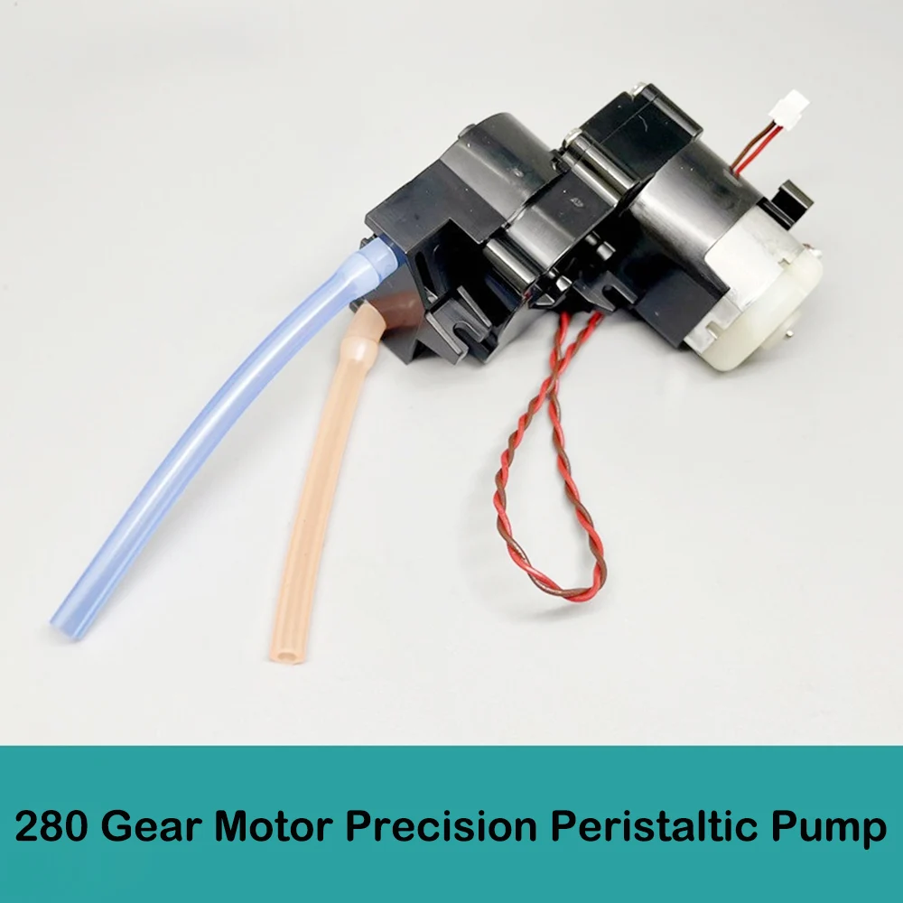 

Micro 280 Peristaltic Pump DC 3V-6V 3W 70mL/min Micro Self-priming Liquid Pump Floor Washer Water Pump Sweeping Robot Pump