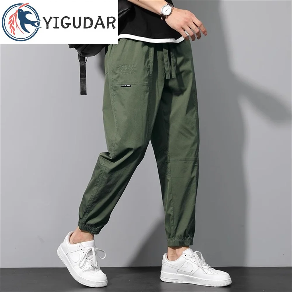 

Брюки-карго мужские с карманами, свободные джоггеры, спортивная одежда, уличная одежда, тонкая одежда, лето-осень 2023, y2k