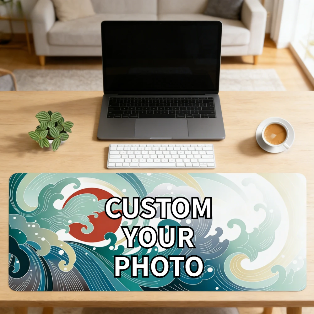 1pc Custom Photo Mouse Pad - Personalized Desk Mat Featuring Your Own Image, Sturdy Office & Home Desk Accessory with DIY Design