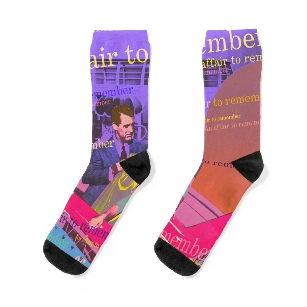 

An affair to remember, with Cary Grant and Deborah Kerr Socks Christmas cartoon Sports Stockings compression Men Socks Women's