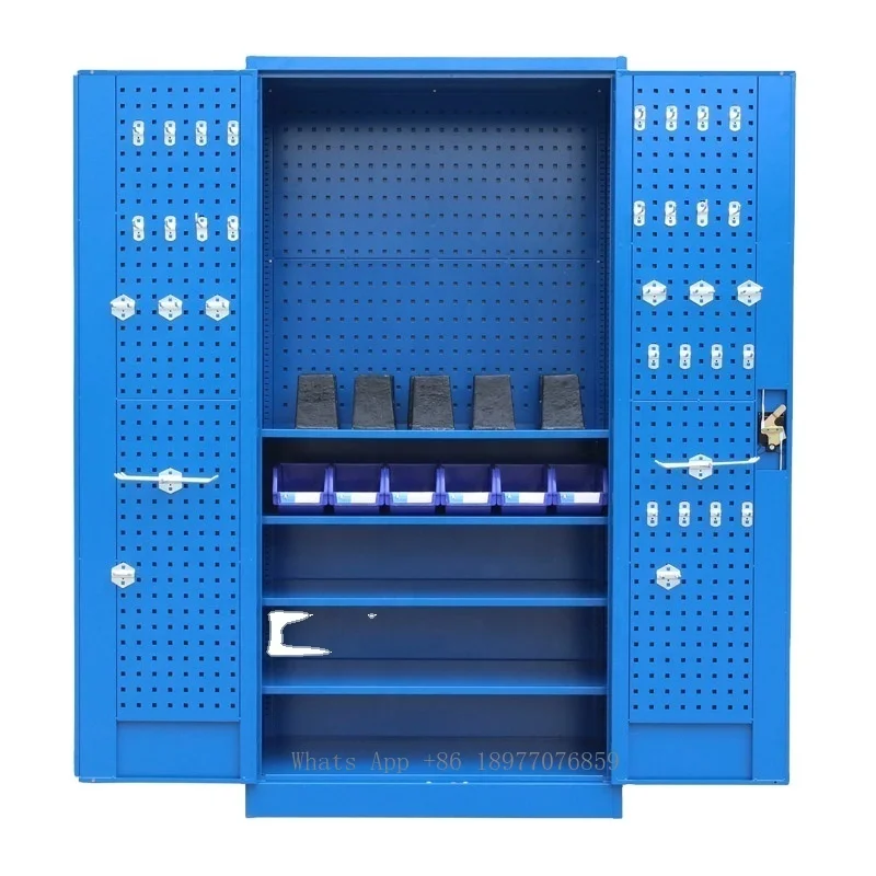 Heavy Duty Auto Tool Cabinets Garage Professional Steel Tool Storage Cabinet With Perforated Panel