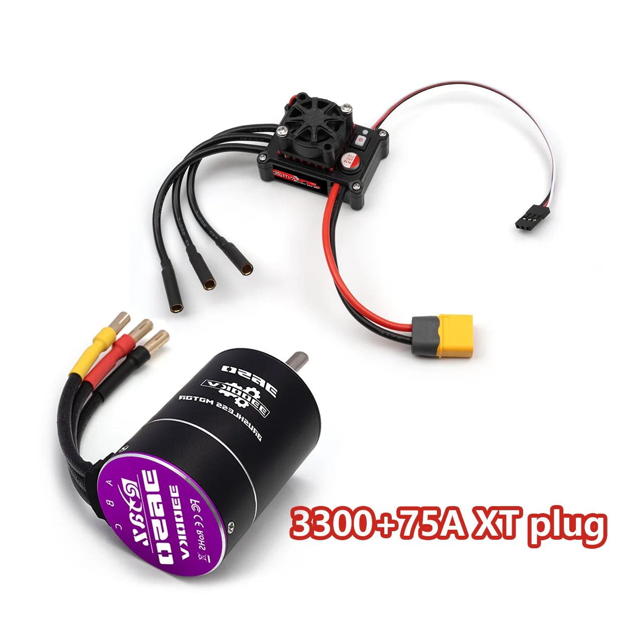 RC Brushless Waterdichte Power Combo 75A/480 ESC 3650 3.175mm As voor 1/10 SCX10 TRX4 RC Auto Truck Racing/Off-Road/Hoge Snelheid ​