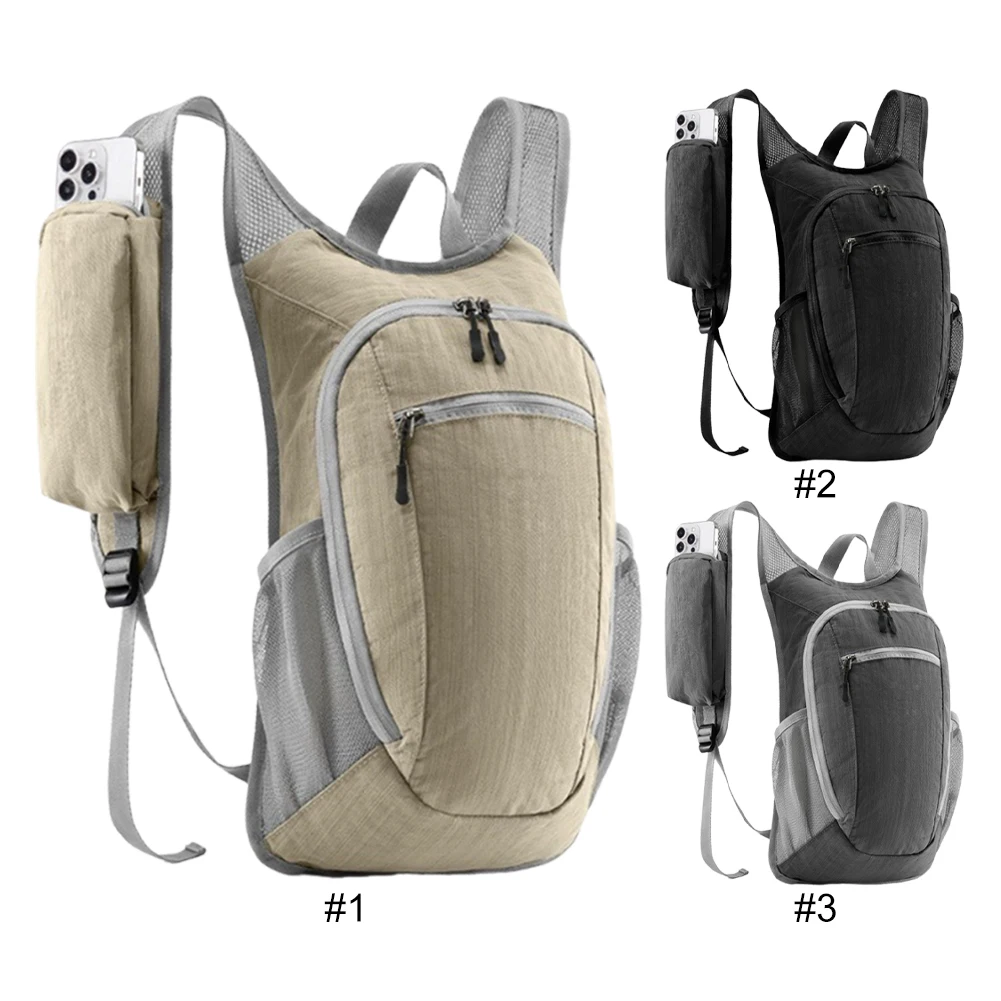 Sac à dos de voyage pliable et portable de 10L pour hommes et femmes, sac à dos léger et pliable, résistant à l'eau, pour la randonnée et le cyclisme