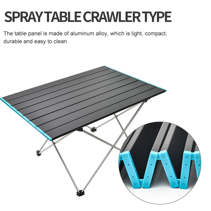 Ultralight Portable Folding Camping Table Foldable Outdoor Dinner Desk High Strength Aluminum Alloy For Garden Party Picnic BBQ