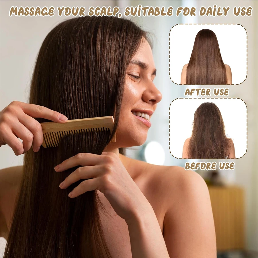 1pc/3pcs Handmade Bamboo Anti- - Bamboo Hair Brush review and price