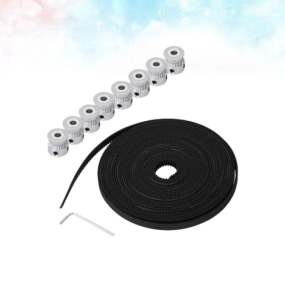 

8pc 5Mm 16 Teeth Timing Pulley Wheels 5M Gt2 Belt For 3D Printer High Precision Pu Metal Linear Motion Accessories 3D Printing