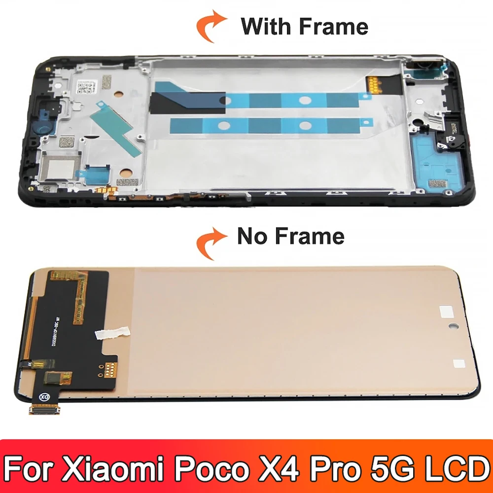 6,67 "проверено на Poco X4 Pro 5G Дисплей Lcd сенсорный экран цифровой с детализированной детализацией для Xiaomi Poco X4 Pro 5G