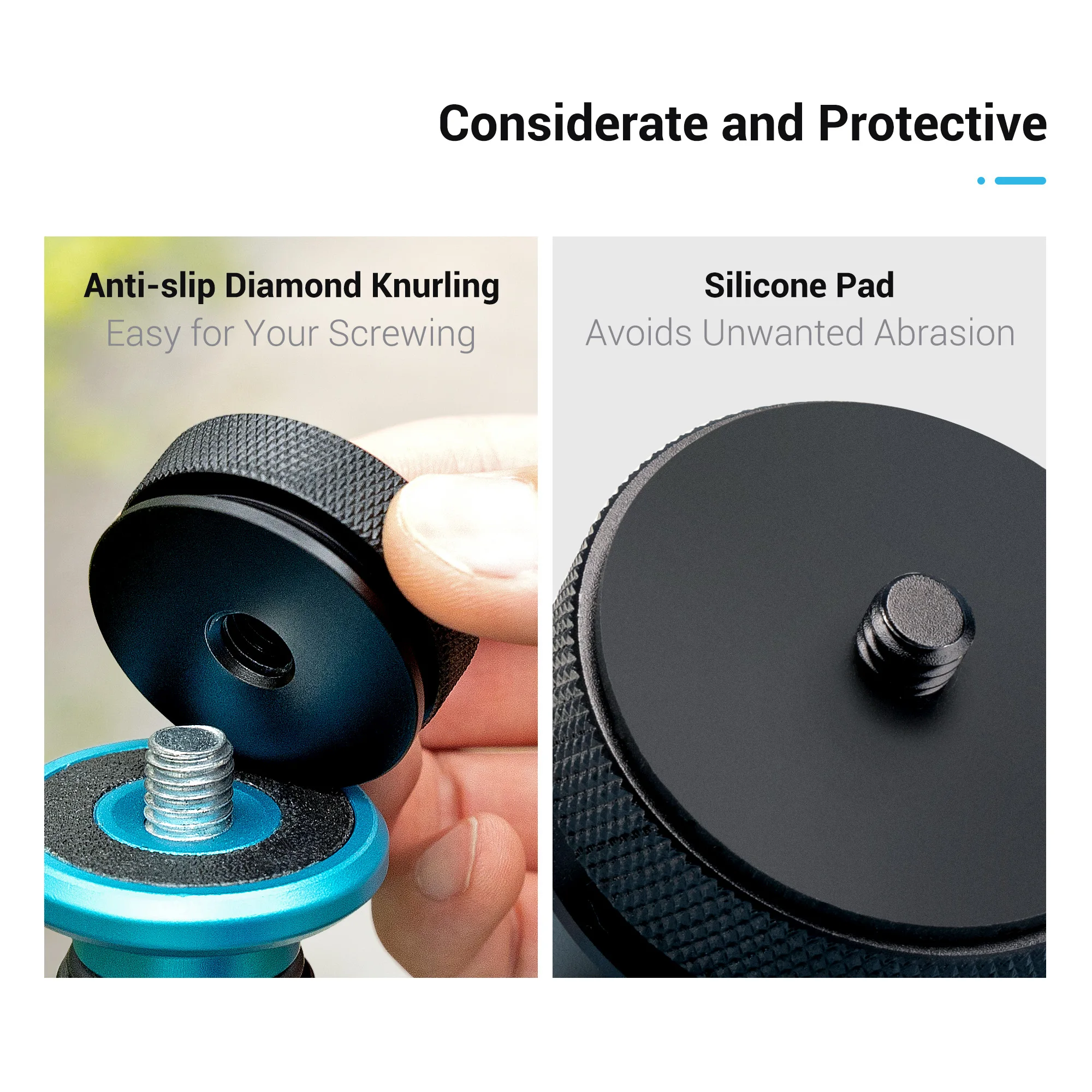 JJC Arca-Type 1/4 إلى 3/8 محول برغي لولبي 1/4 "-20 ذكر إلى 3/8"-16 أنثى محول معدني للكاميرات حوامل أحادي الفلاش