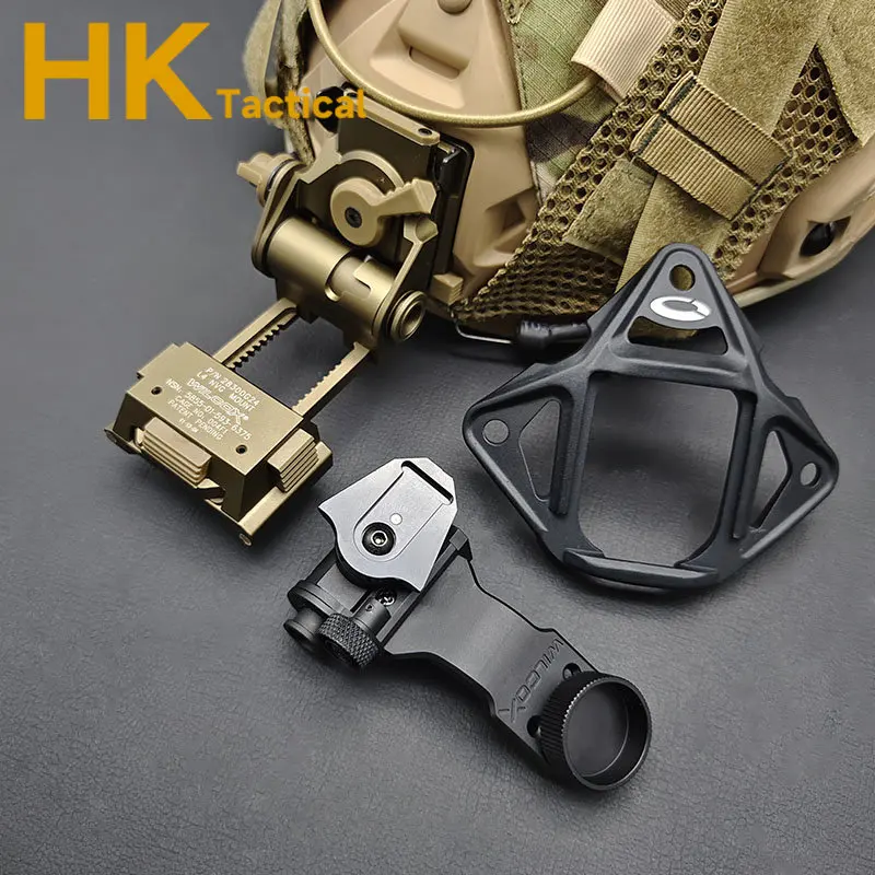 Sotac Wilcox L4G24 NVG Helmet Mounting Bracket PVS14 Night Vision Telescopic Seat J Arm NVG Mount Helmet Bracket Adapte base