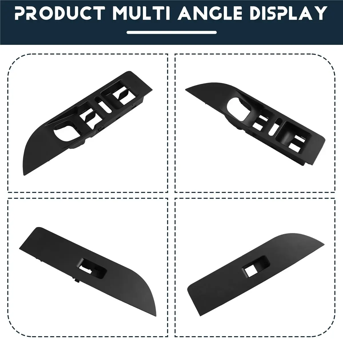 #32H Front Door Window Switch Bezel Glass Lift Regulator Panel for VW,L35D857857A1QB L35D857858A1QB,(Plastic)