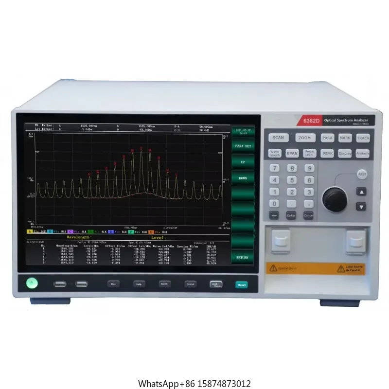 2023 Onefind 6362D frequency range 600 nm ~ 1700 nm OSA Optical Spectrum Analyzer