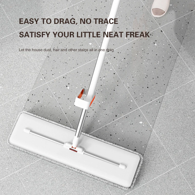 Lazy Hand-Free Flat Mop Household Living Room Floor 360-Degree Rotating Mop Bedroom Seam Bed Under No Dead Angle Cleaner