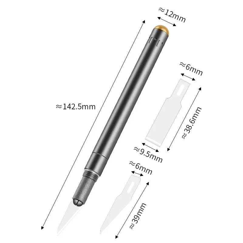 LUXIANZI Ceramics Blade Carving Knife Aluminum Alloy Non-Slip Handmade For PCB Repair DIY Hand Tools  Engraving Craft Knives