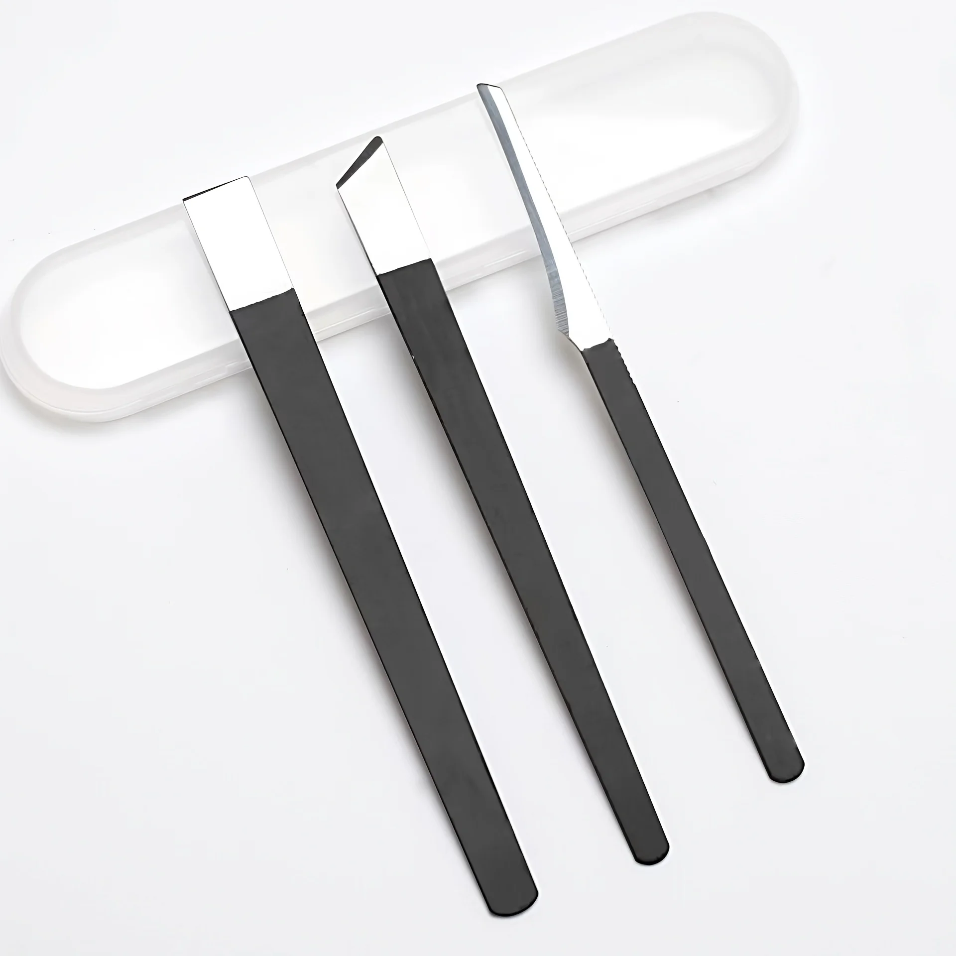 3-delige premium roestvrijstalen voetverzorgingsset - scherpe en gladde messen voor nagelreiniging en trimmen, ongecenteerd ideaal voor thuis