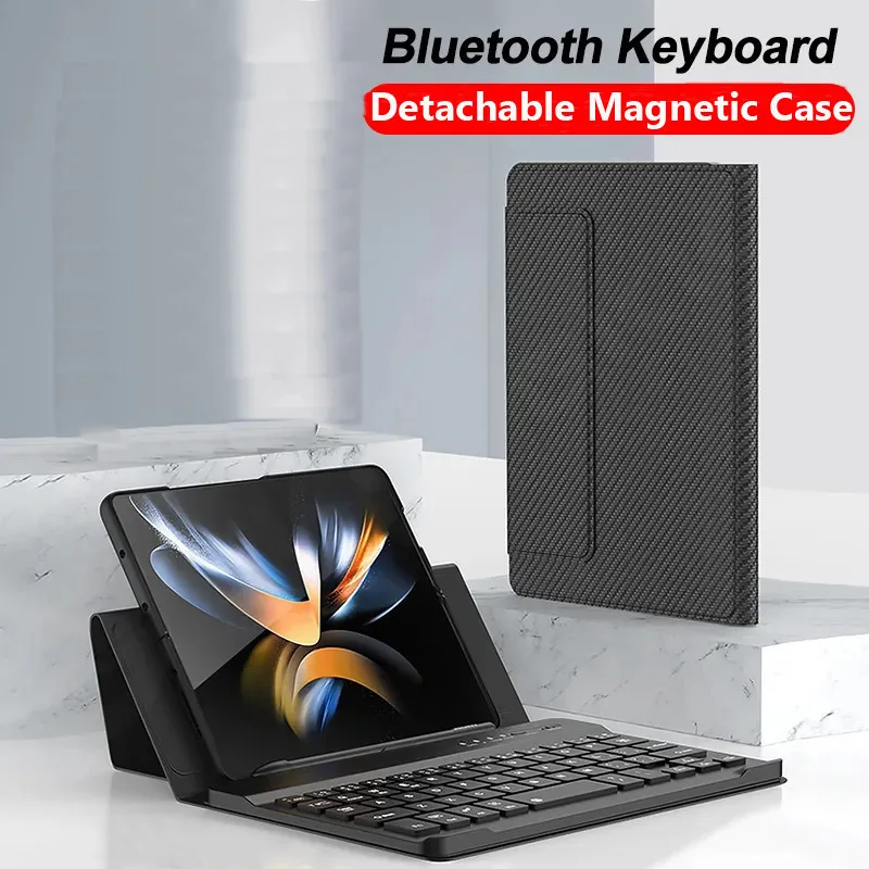 Wireless Keyboard for Vivo X Fold3 Fold 3 Pro X Fold2 Fold+ for Vivo X Fold Magnetic Folding Flip Stand Leather Keyboard Holder