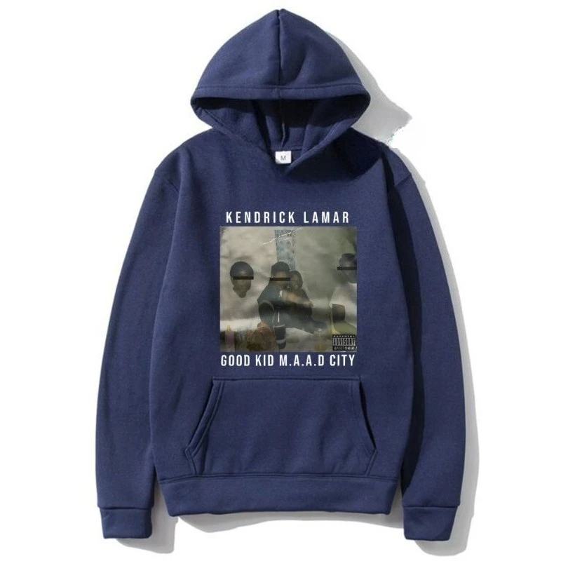 سترة كلاسيكية من Kendrick Lamar Good Kid مطبوعة بغطاء للرأس للرجال Harajuku مع قلنسوة للرجال والنساء بلوزات كلاسيكية ملابس خروج عادية