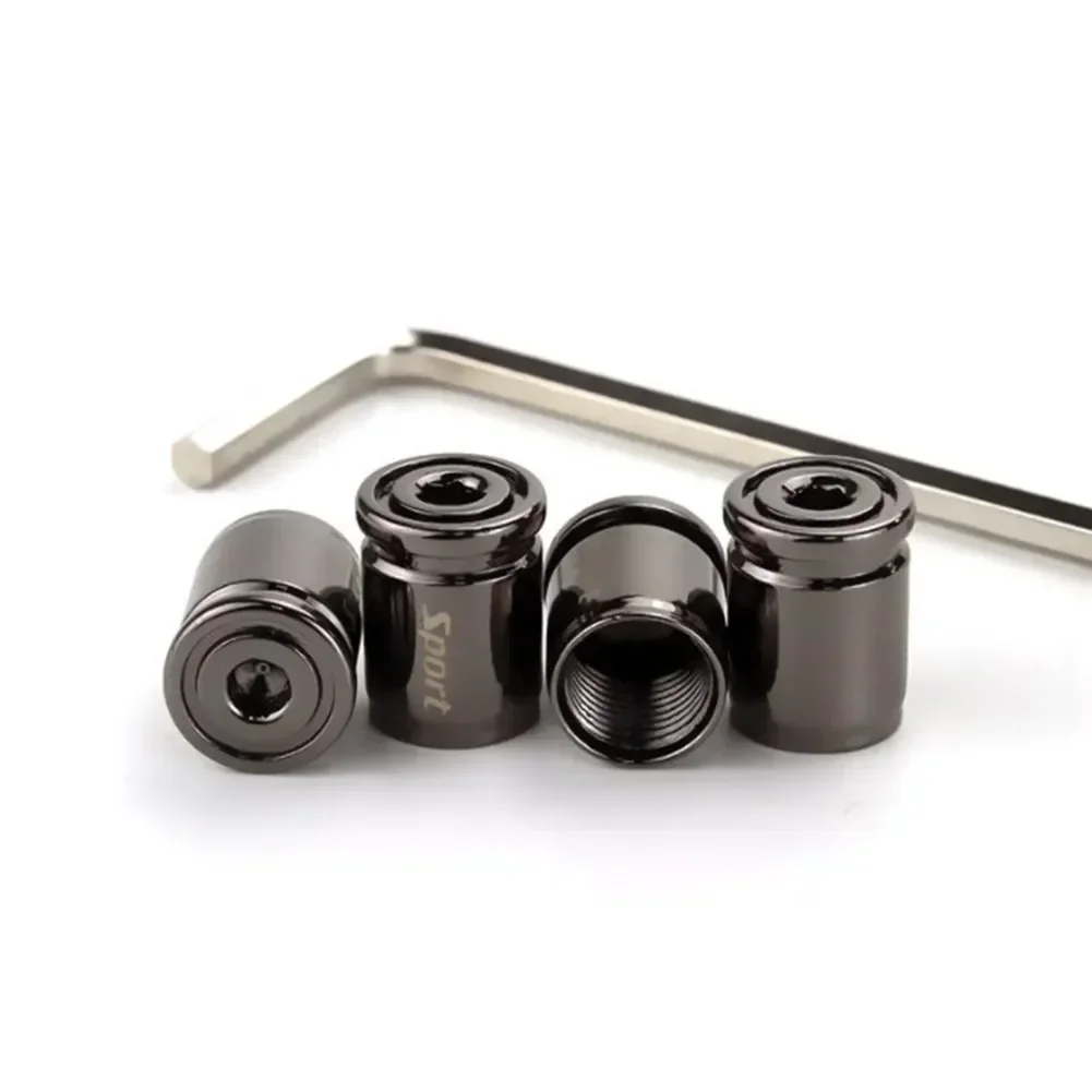 1Set Car Tire Valve Cap Anti-Theft Air Valve Stem Cap For Autos Motorcycles Bikes Durable Zinc Alloy Waterproof Dustproof