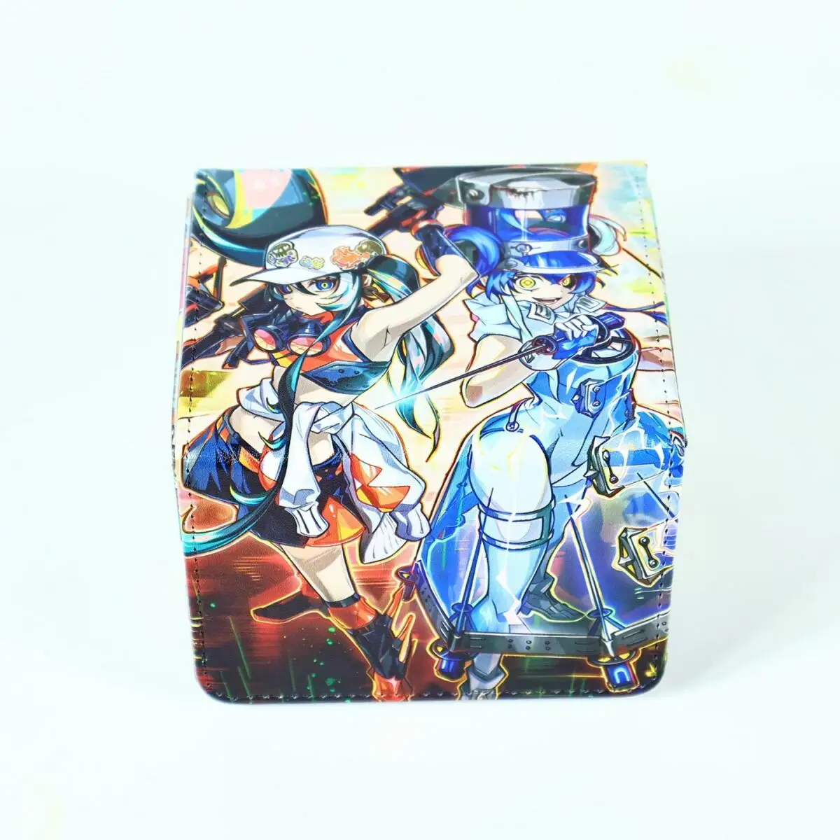 Diy Self Made Yu-Gi-Oh! Kewl Tune Card Storage Box Ygo Kewl Tune Mix High-End Leather Magnetic Card Box Anime Cards Gift Toys
