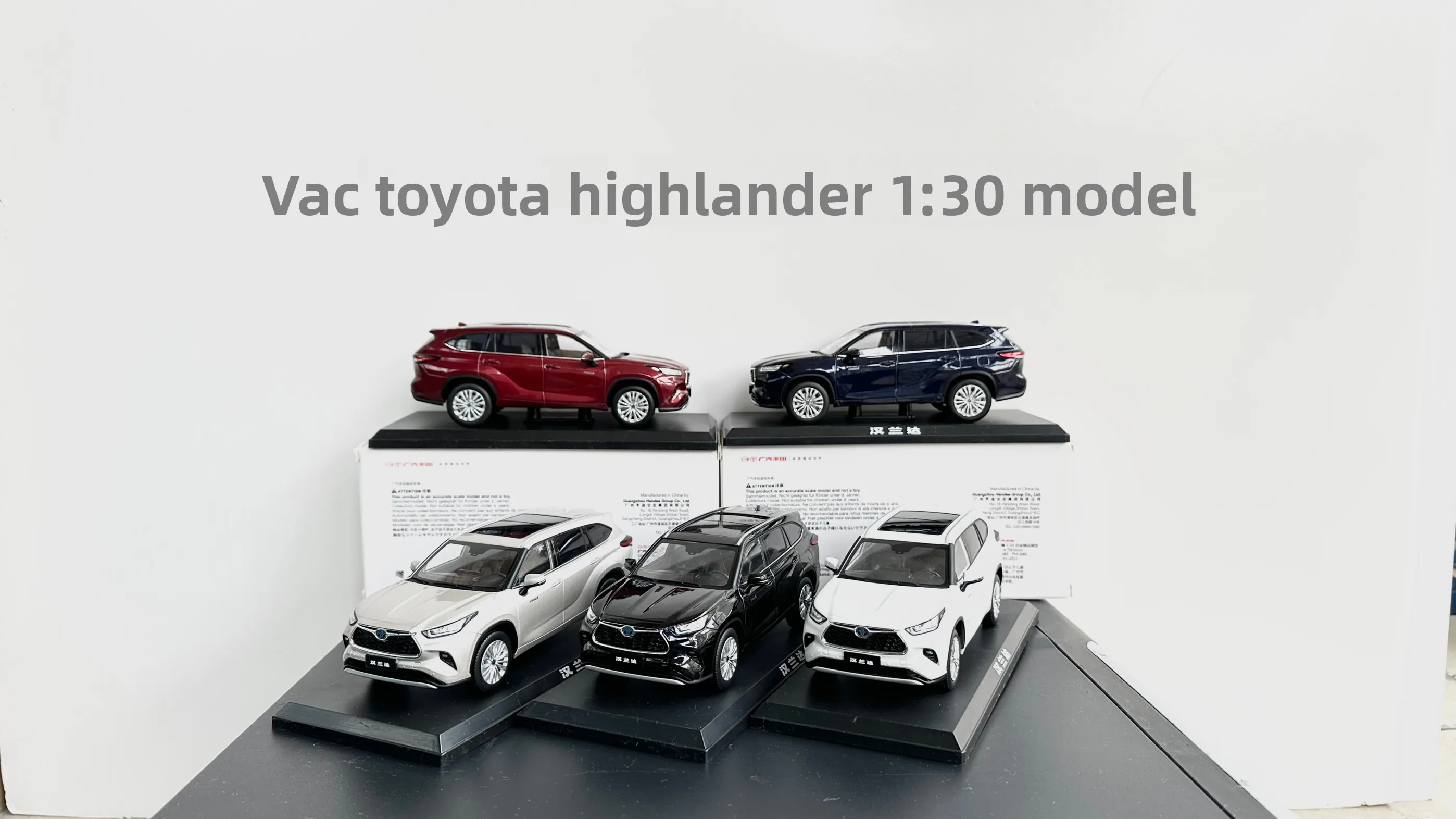 

GAC Toyota, Highlander Original Model HIGHLAND 2022, Fourth Generation 1:30 Car Model