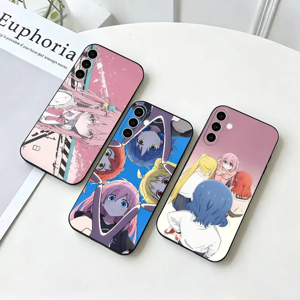 Cute Anime B-Bocchi The Rock   Phone Case For Samsung Galaxy A73,A72,A71,A70,A53,A52,A51,Others Soft Black Cover