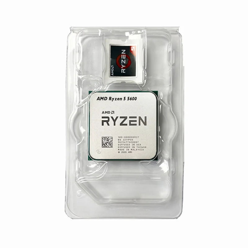 Imagem -02 - Processador para Cpu Amd Ryzen r5 5600 35 Ghz Núcleos 12 Thread 7nm l3 = 32m 100000000927 Socket Am4 Chips Gráficos Novo