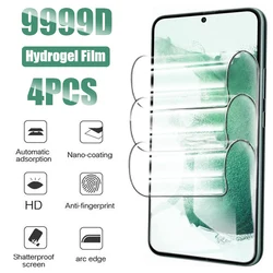 4PCS Full Cover Hydrogel Film For Samsung Galaxy S24 S25 S23 S22 Plus S21 Ultra S20 Fe Screen Protector For Samsung A54 A55 A35