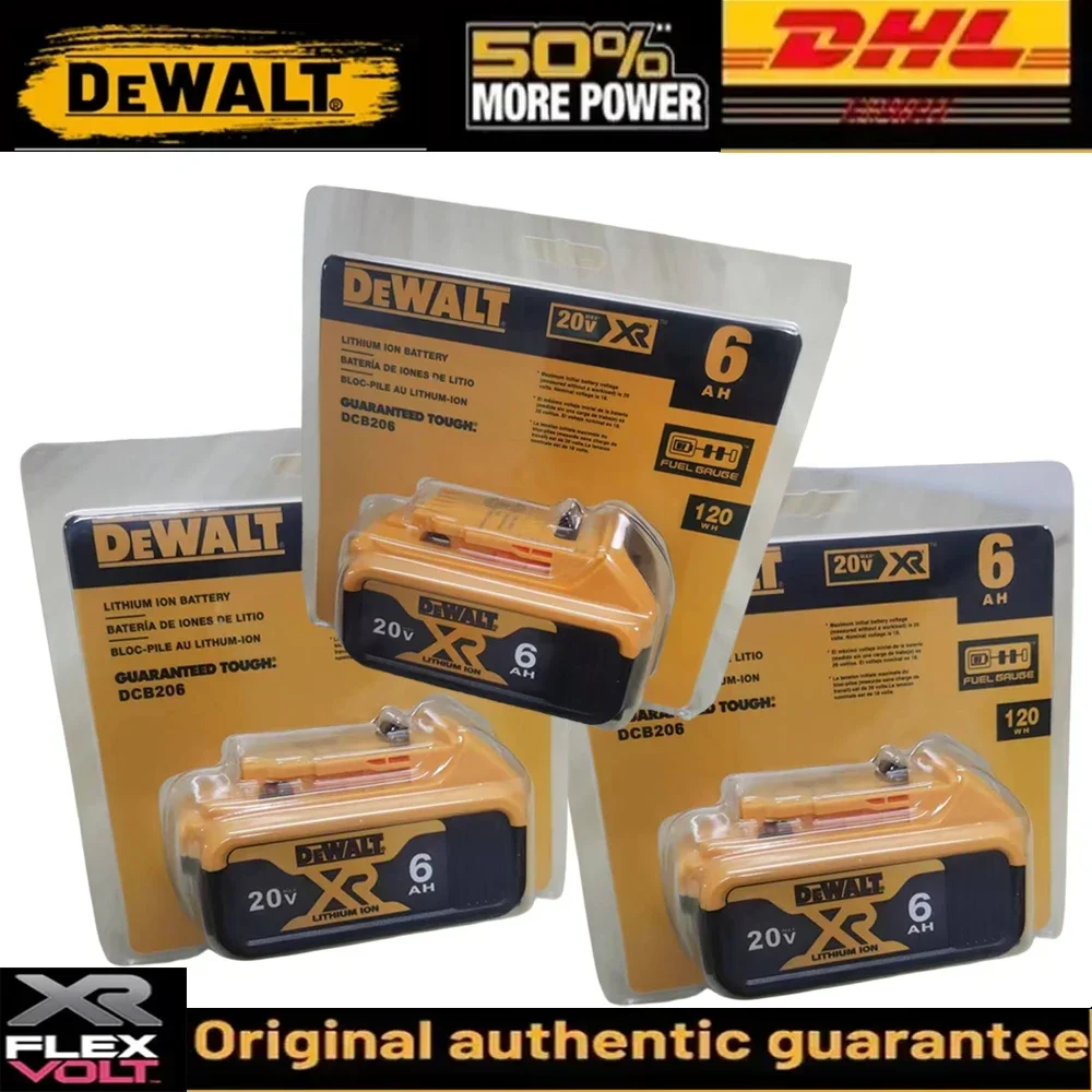 

DEWALT 20V6.0Ah rechargeable battery, fast charging, charger,long battery life,DEWALT DCB200 DCB201 DCB206 electric tool battery