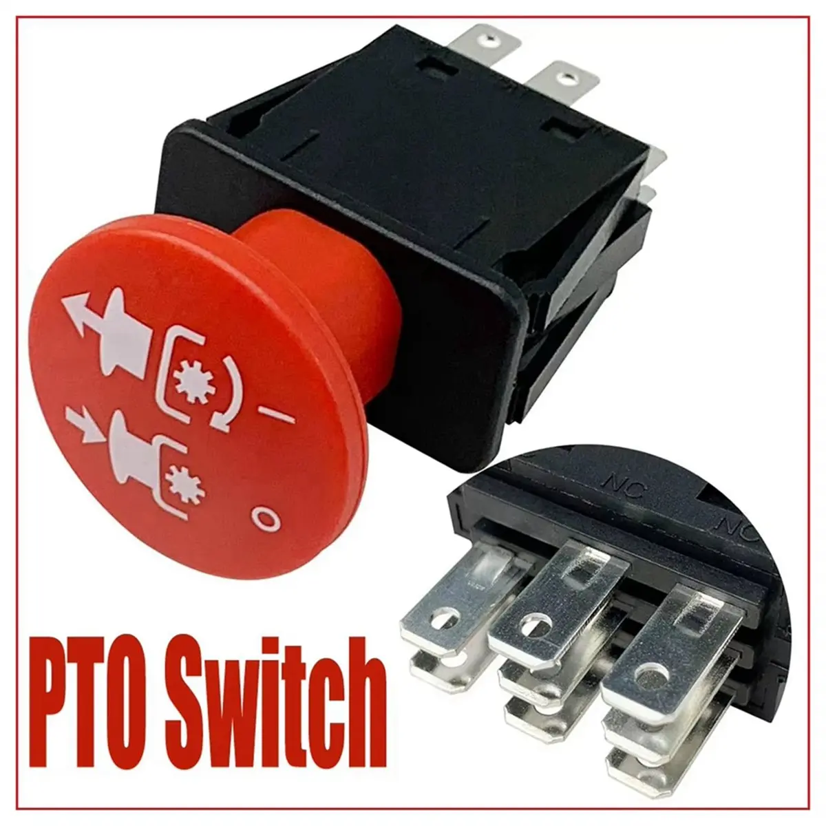 Top Sale PTO Switches for Select and Crawler Mowers, Push Button Industrial Mower Switches