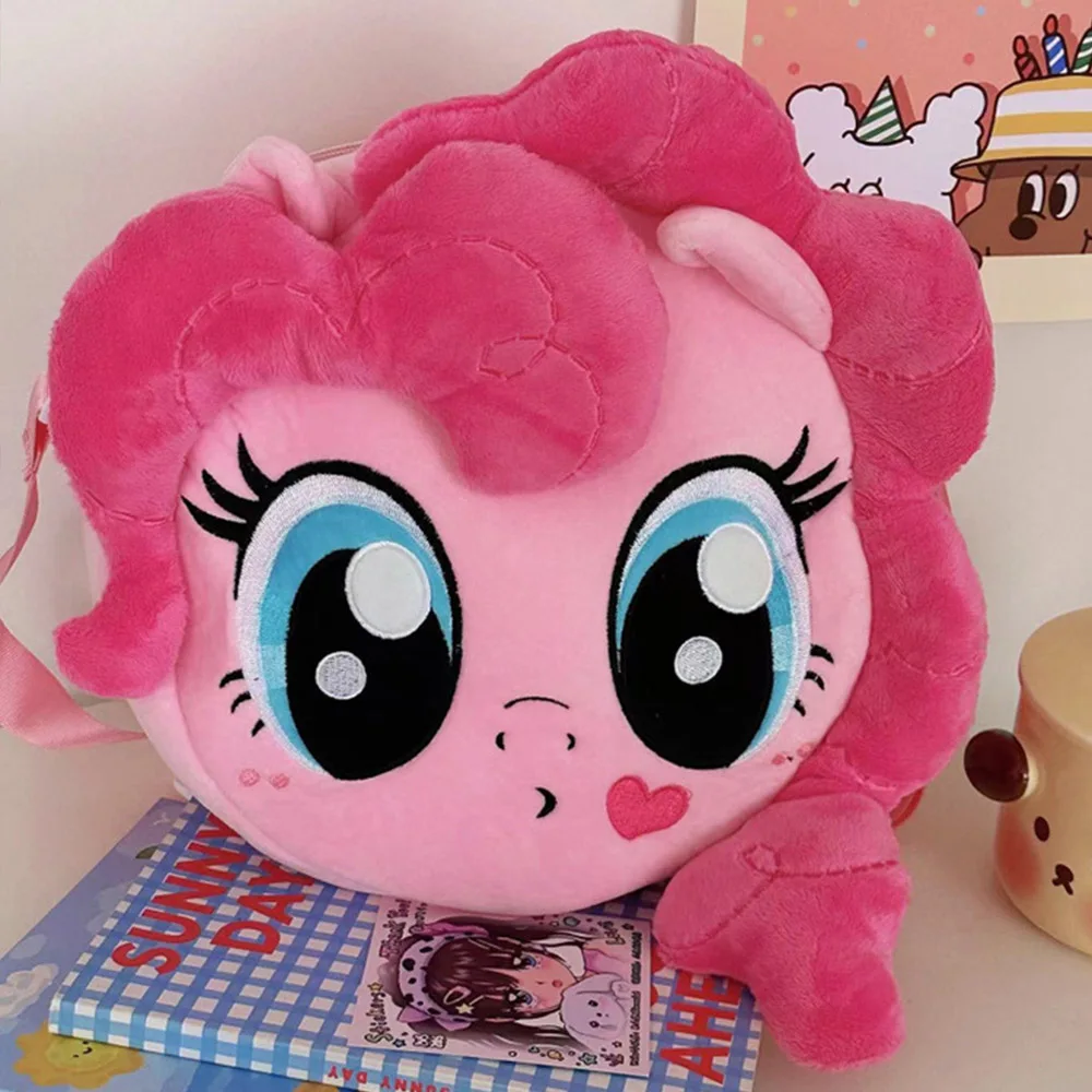 My Little Pony Kawaii Pinkie Pie Plush Bags Cute Cartoon Messenger Bag Large Capacity Satchel Fashion Backpacks Gift For Friends