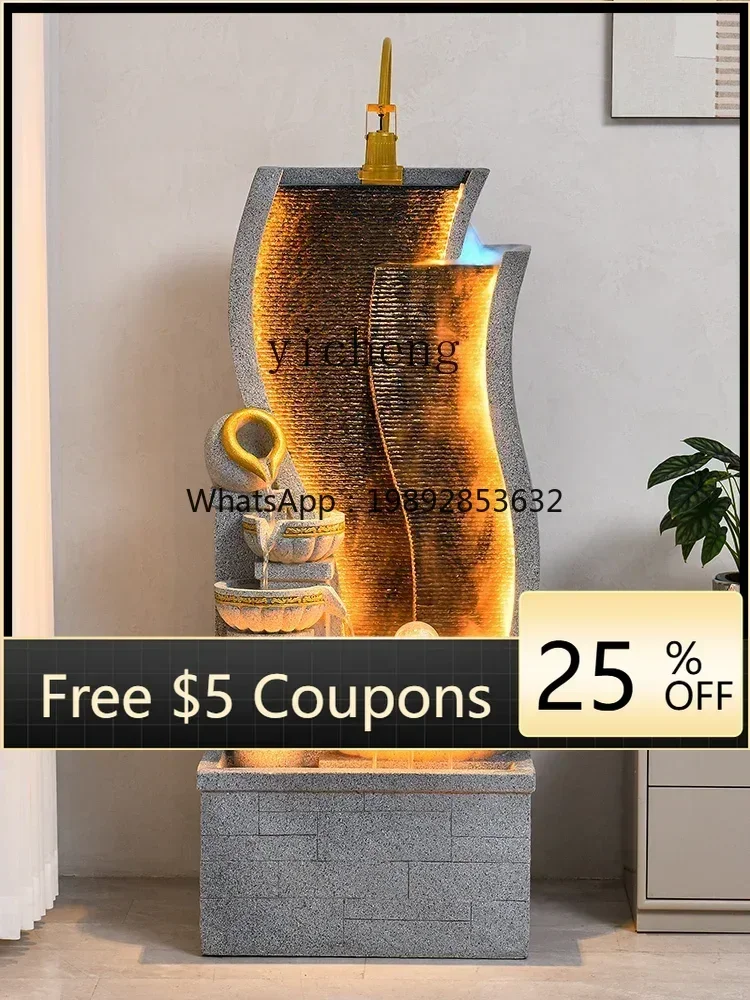

A1 Water Fountain Decoration Circulating Water Living Room Fortune Hallway New Home Slightly Luxury Decoration Landscape