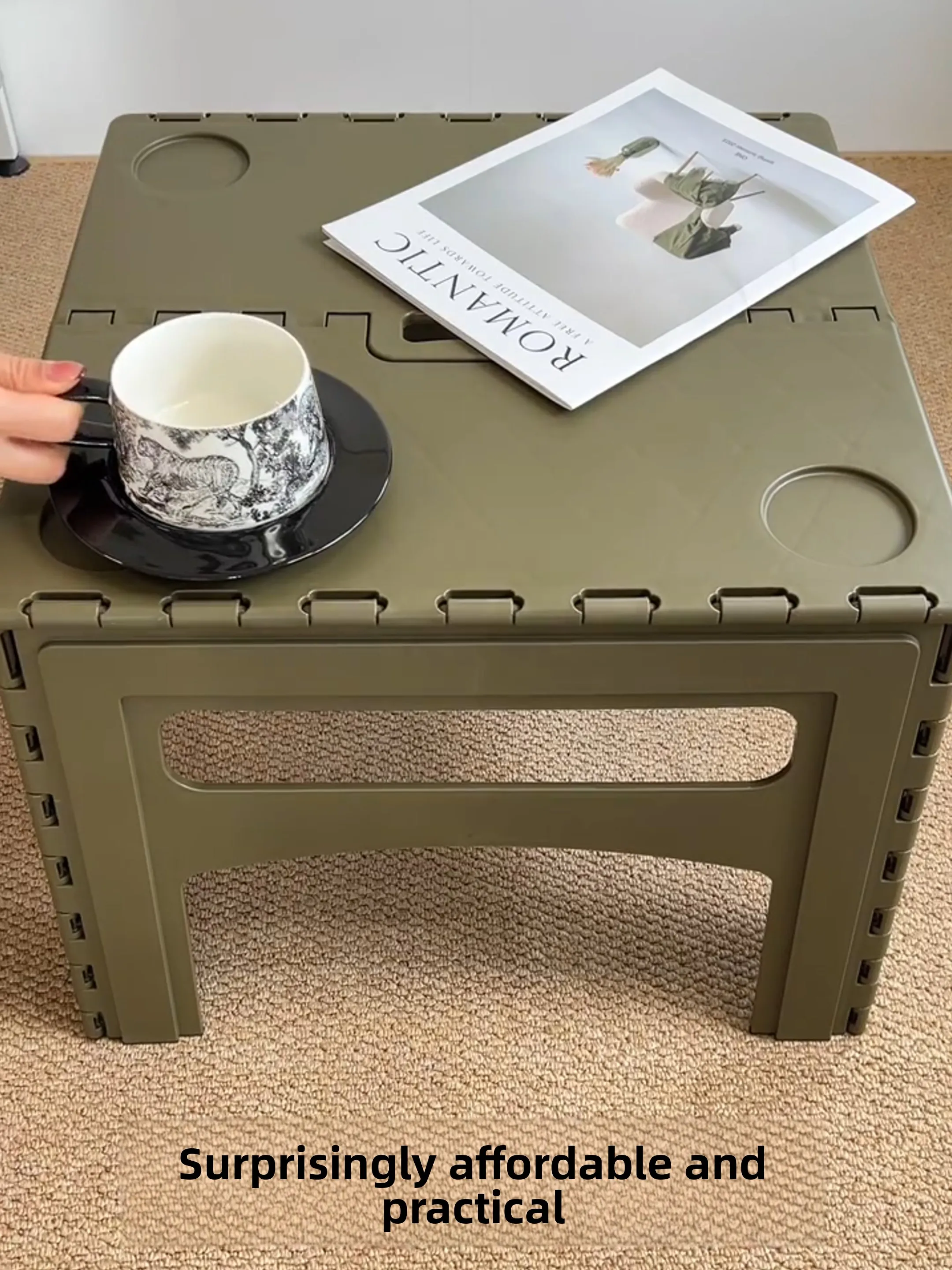 ポータブル屋外折りたたみプラスチックテーブルキャンプストールテーブル収納可能な学生寮デスクレンタル家具コンパクトモダン