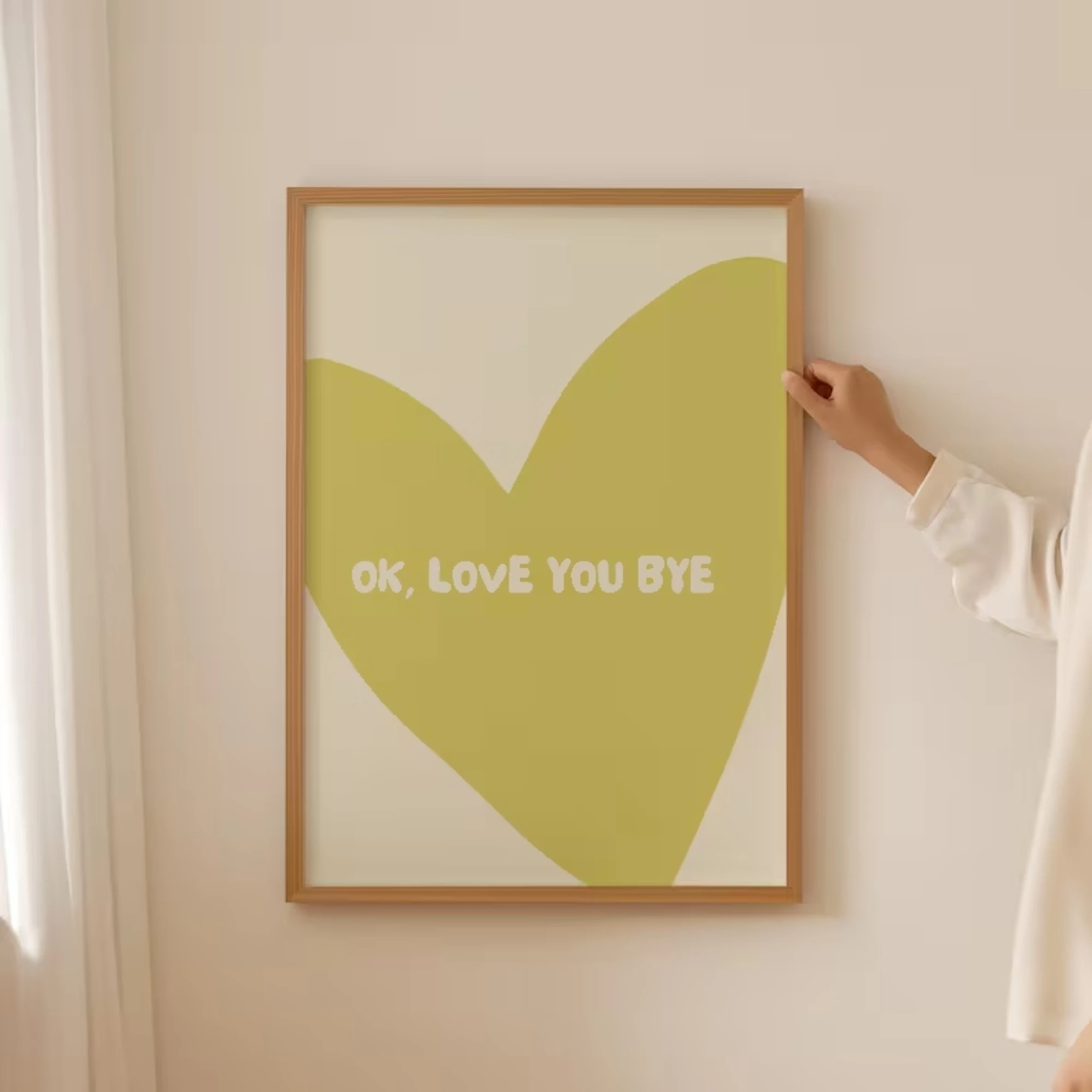 Ok Love You Bye Olivia Dean Wall Art Print Canvas Painting Poster Picture For Living Room,Bedroom Home Decor