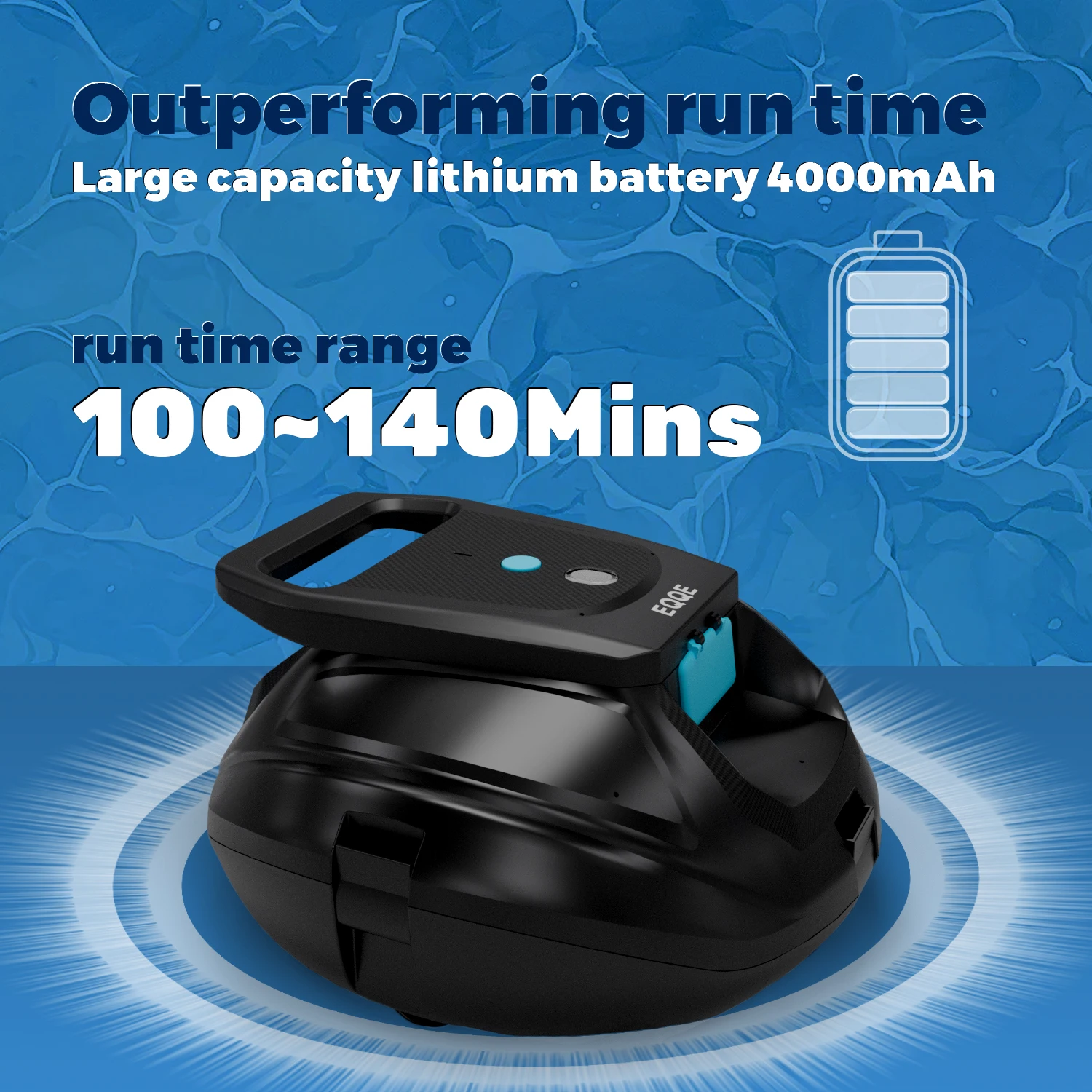 Free Shipping Robotic Pool Vacuum Cleaner Cordless Cleaning Robot for Flat Floor Swimming Pool Smart Machine Automatic Equipment