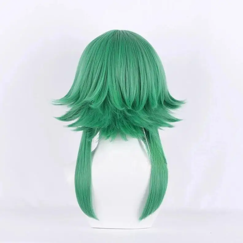 Peluca de Cosplay de Anime para hombres, pelo verde, resistente al calor, funda de almohada para Halloween, Dakimakura